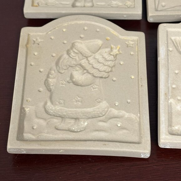 Brown Bag Cookie Art Christmas Cookie Tiles Santa Nutcracker Snowman Teddy Bear - Picture 3 of 16